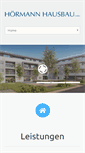 Mobile Screenshot of hausbau-hoermann.de