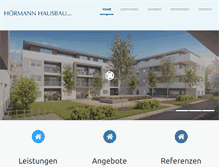 Tablet Screenshot of hausbau-hoermann.de